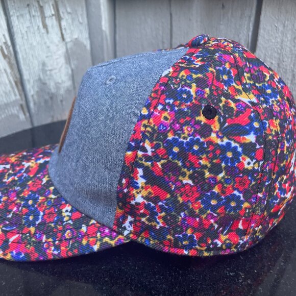 Vans Floral Jean Design Baseball Hat Cap Colorful Snap Back - Picture 2 of 6